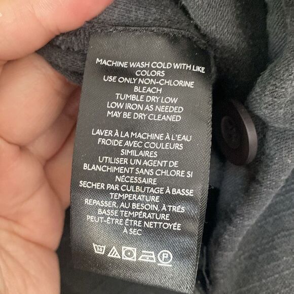 Free People Quinn Coverall Jumpsuit Black Cotton Wide Leg Boho Urban Casual - Picture 14 of 16